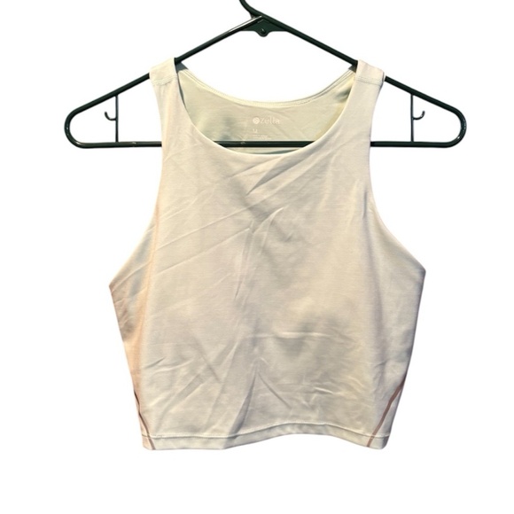 Zella Reset Reflective Longline Sports Bra in Green Glimmer Medium NWT - Picture 1 of 10